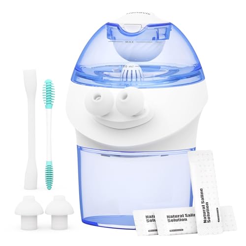 Henavix Advanced Nasal Irrigation System, Rechargeable Sinus Rinse Kit with