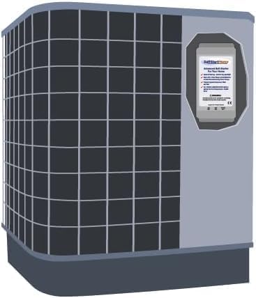 Diagram showing SoftStart Home installed inside an AC unit