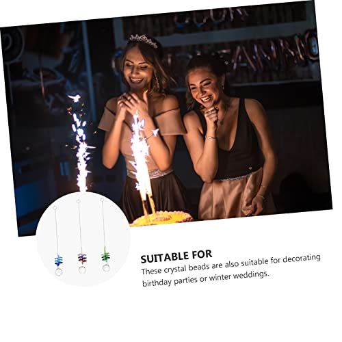 Ornements suspendus en perles de cristal pour illuminer une fête - 4
