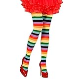 Farbe: bunt NET TOYS Bunte Ringelstrumpfhose Regenbogen Strumpfhose bunt Geringelte Damenstrumpfhose Pantyhose Damenstrümpfe Nylon Damen Strümpfe Strumphosen Feinstrumpfhosen