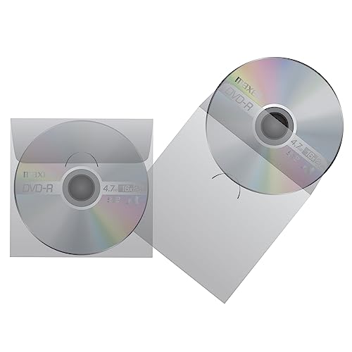 Maxell® Cd/Dvd Keepers, Clear, Pack Of 50 #TOP2