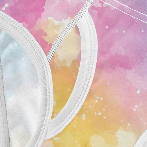 KLL Rainbow Gradient Boys Toddler Pure Cotton Briefs Underwear Breathable Undies 5