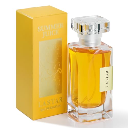 LASTAR Perfume naranja para hombre y hombre, fragancia de larga duración, tamaño de viaje, Eau de Parfum, jazmín, ámbar - 45 ml, perfecto para vacaciones, Navidad, regalos de Año Nuevo