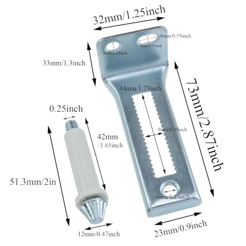 Kit de Herrajes para Puertas de Clóset Plegables (4 Juegos), para Reparación de Puertas Bifold, de Armarios, Deslizantes y de Garaje, Color Plata miniatura 3