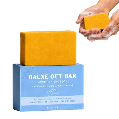 Bacne Out Bar Turmeric Soap Dark Spot Remover for Even Skin Tone Acne Dark Spots for Face & Body Smooth Skin