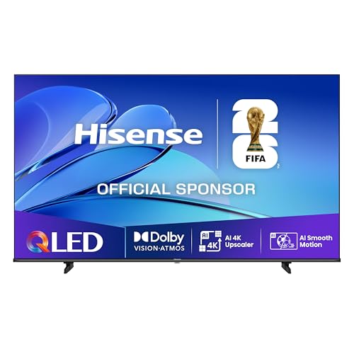 Hisense 43E7Q Fehrnseher, 43 Zoll, 4K UHD QLED, Smart TV, Game Mode Plus, Filmaker Mode, Dolby Vision Atmos, HDR10, HLG, HDR Immersive, AI 4K Upscaler, Dolby MS12, DTS X, Sprachsteuerung [2025]