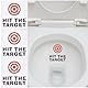 GORGECRAFT 10 Blatt Toiletten-Zielaufkleber Rote Bullseye-Zielstäbchen Töpfchentraining Toiletten-PIPI-Ziel Bullseye-Aufkleber Stoßstangenaufkleber Für Die Toilette Urinal Badezimmer Toilette