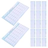TOGEVAL 14 Blatt Ringbuch Nachfüllseiten Monats Wochenplaner mit Budget-tracker Mahlzeitenplaner pro Buch Flexible Planer-einlagen für Persönliche Organisation und Terminverwaltung