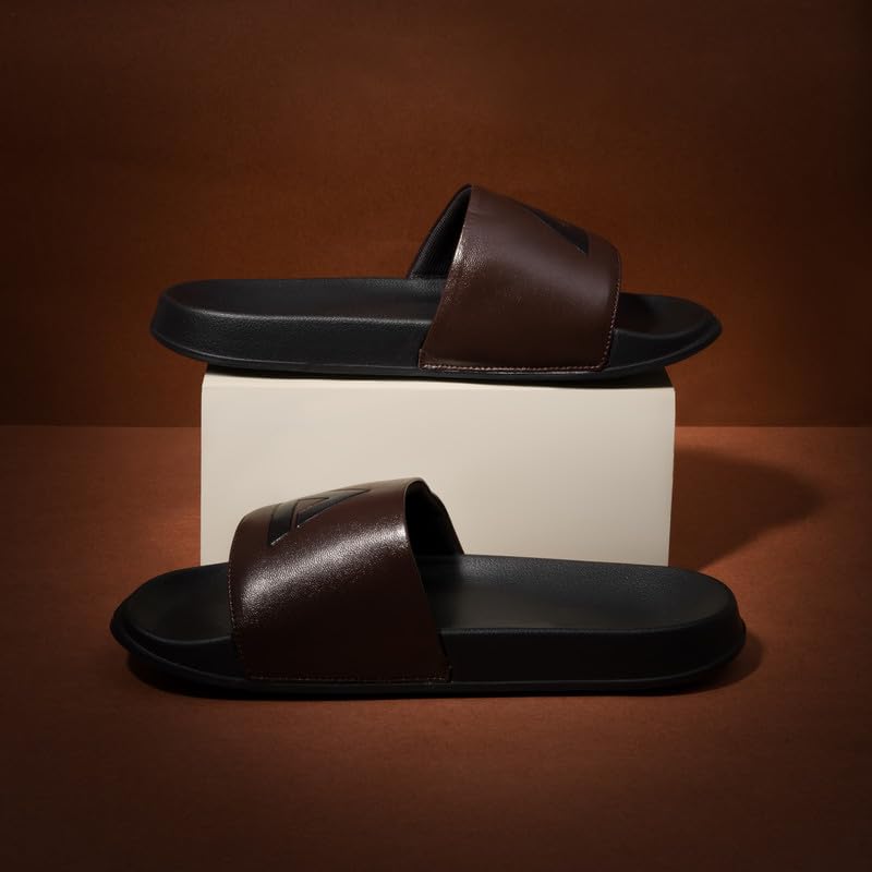 Image of ARVAN Mens Sliders | Lightweight, Anti-Slip & Cushioned Comfort Slides for Casual & Beach Use