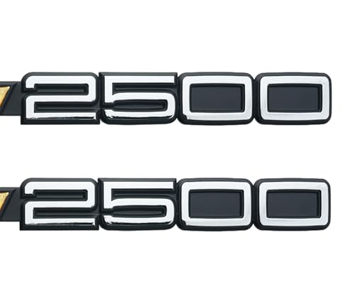 Insignias 3D para puerta 2500 color amarillo con relieve resistente al clima