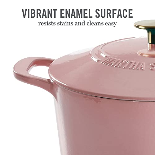 MARTHA-STEWART-Gatwick-7-QT-Enamel-Cast-Iron-Dutch-Oven-Pink