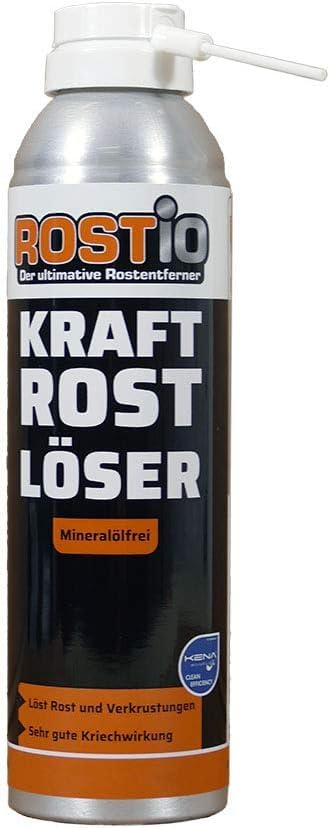 Rostio Kraft Rostlöser Spray | Extrem Kraft Profi Rostlöser für Schrauben | Muttern | Auto |...