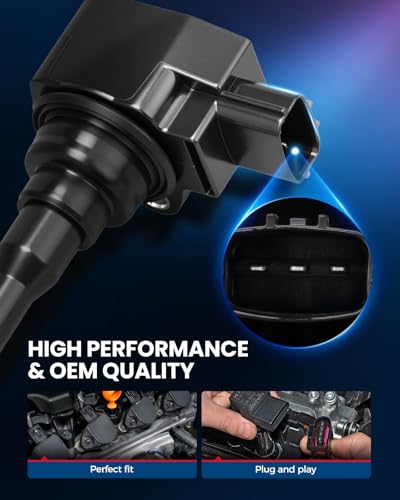 Image of KAX 8 Ignition Coils for Nissan TITAN 2017-2024 | Fits TITAN XD 2020-2024, 2016-2019 5.6L, NV3500 2017-2021 5.6L, NV2500 2017-2021 5.6L, Replaces UF812