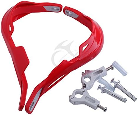 TCMT Red 7/8" 22mm Handlebar Hand Brush Guard Handguards Fits For Honda Yamaha Suzuki Kawasaki ATV off Road Pit Bike Dirt Bike MX Motocross Motorcycle ATV Quad
