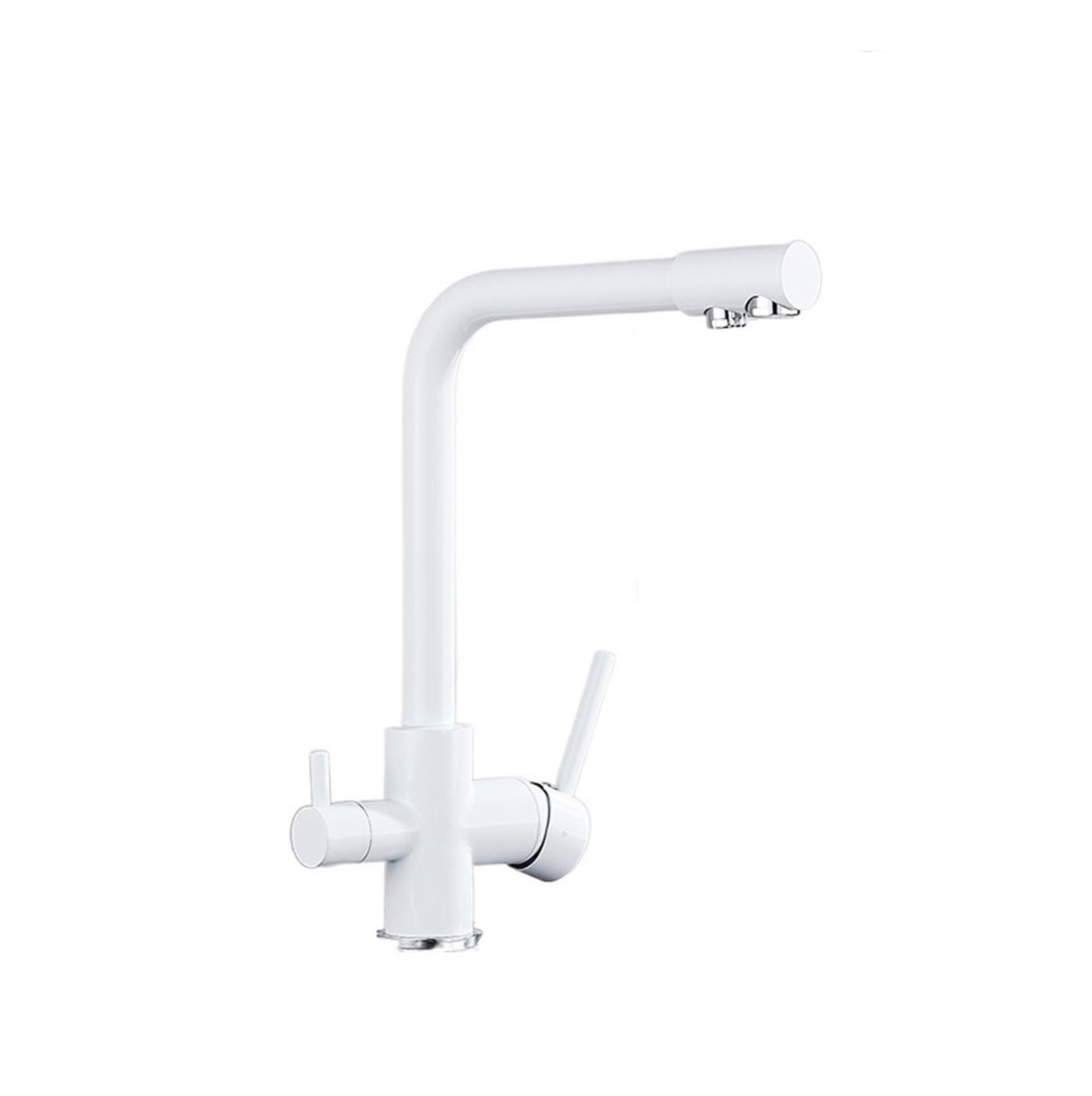 BHFPFZA Rotatable Water Filter Kitchen Faucet - Easy Install Drinking Tap with Purificat Feature White Sink Mixer C for Clean Water Access