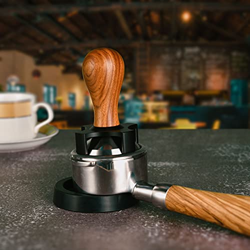 Image of 53mm Espresso Calibrated Tamper Fits 54mm Portafilter, Pavant Calibrated Coffee Tamper with Depth Adjuster, Stainless Steel Flat Base, Professional Barista Espresso Hand Tamper