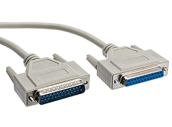 AYAGROUP AYA 50Ft 50 Feet DB25 Male to Female M/F Extension Parallel Cable UL Certified