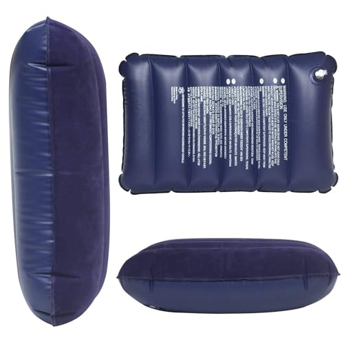 Image of Velvet Air Pillow Cushion Inflatable Camping Pillow Soft Air Pillow, Comfortable Travel Air Pillow Tourist Pillow
