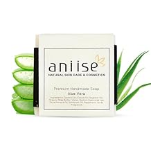 Aloe Vera Soap Bar for Face & Body Hydrating & Soothing Cleanser with Nourishing Plant Oils & Peppermint Leaves Premium Handmade Soap Vegan, Cruelty-Free & Paraben-Free