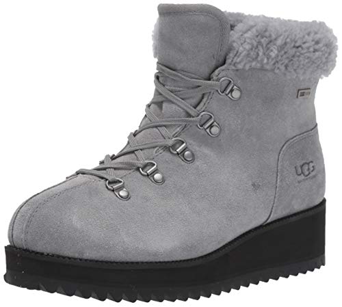 UGG Women's Birch LACE-UP Shearling Snow Boot, Geyser, 7.5 M US