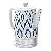 BELLA Electric Kettle & Tea Pot, Blue Aztec