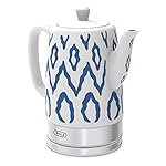 BELLA Electric Kettle & Tea Pot, Blue Aztec