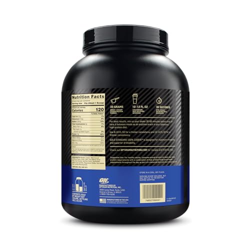 Image of Optimum Nutrition Gold Standard 100% Micellar Casein Protein Powder, Slow Digesting, Helps Keep You Full, Overnight Muscle Recovery, Creamy Vanilla, 4 Pound (Packaging May Vary) (Pack of 4)