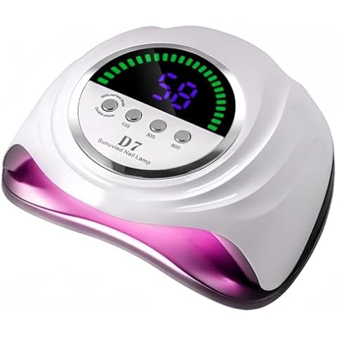 UV Nail Lamp 280W Professional LED Nail Dryer for Gel Nails with 66pcs Lamp Beads Includes 4 Timers and Automatic Sensor Ideal for Home Salon Use Fast Drying Technology for Perfect Nails Cover