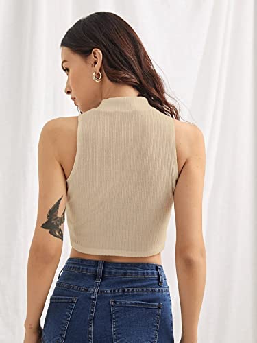Image of Shasmi Women Crop Top, Ribbed, Stylish Tank Top, Soft and Comfy Fabric has Some Stretch