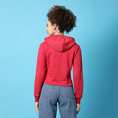 Image of PINACOLADA Women's Sweatshirt with Hoodie Regular Fit for Casual Wear | Cotton Blend Fabric | Hoodie Sweatshirt Crafted with Comfort Fit and High Performance for Everyday Wear