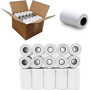 True-Ally 79MM x 25 mtr (3Inch) (55 GSM) Thermal Paper roll Ideal for Billing, POS Machine (TA-POS7925) (Pack of 10 Rolls) (79mm x 25mtr – 10 Rolls)