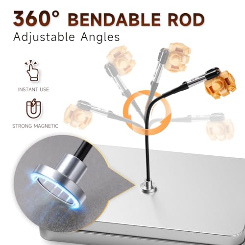 Golden Maple 30PCS Bendable Clip Sticks with Metal Organizer Box, Magnetic Clips for Crafts, Airbrush Holder Stand, Magnetic Helping Hands for Model Painting, Soldering & DIY Crafts by golden maple - Used condition - Image 3