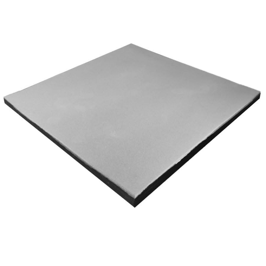 Loseta de Caucho para Suelo de Gimnasio 1x1 m – Antigolpes, Grosor de 10 y 15 mm, Color Gris – Viok Sport (10)