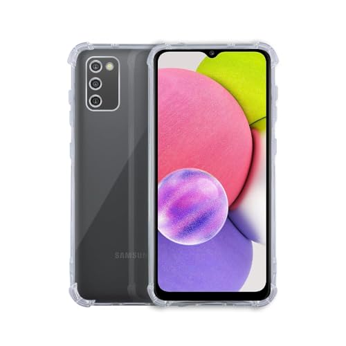 Image of COVERBLACK Flexible Clear Rubber Case Back Cover Compatible for Samsung A03s / M02s / A02s 4G - Transparent