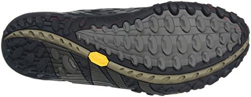 Merrell Men's Intercept Trail Shoe, Smooth Black, 8 M US - 4