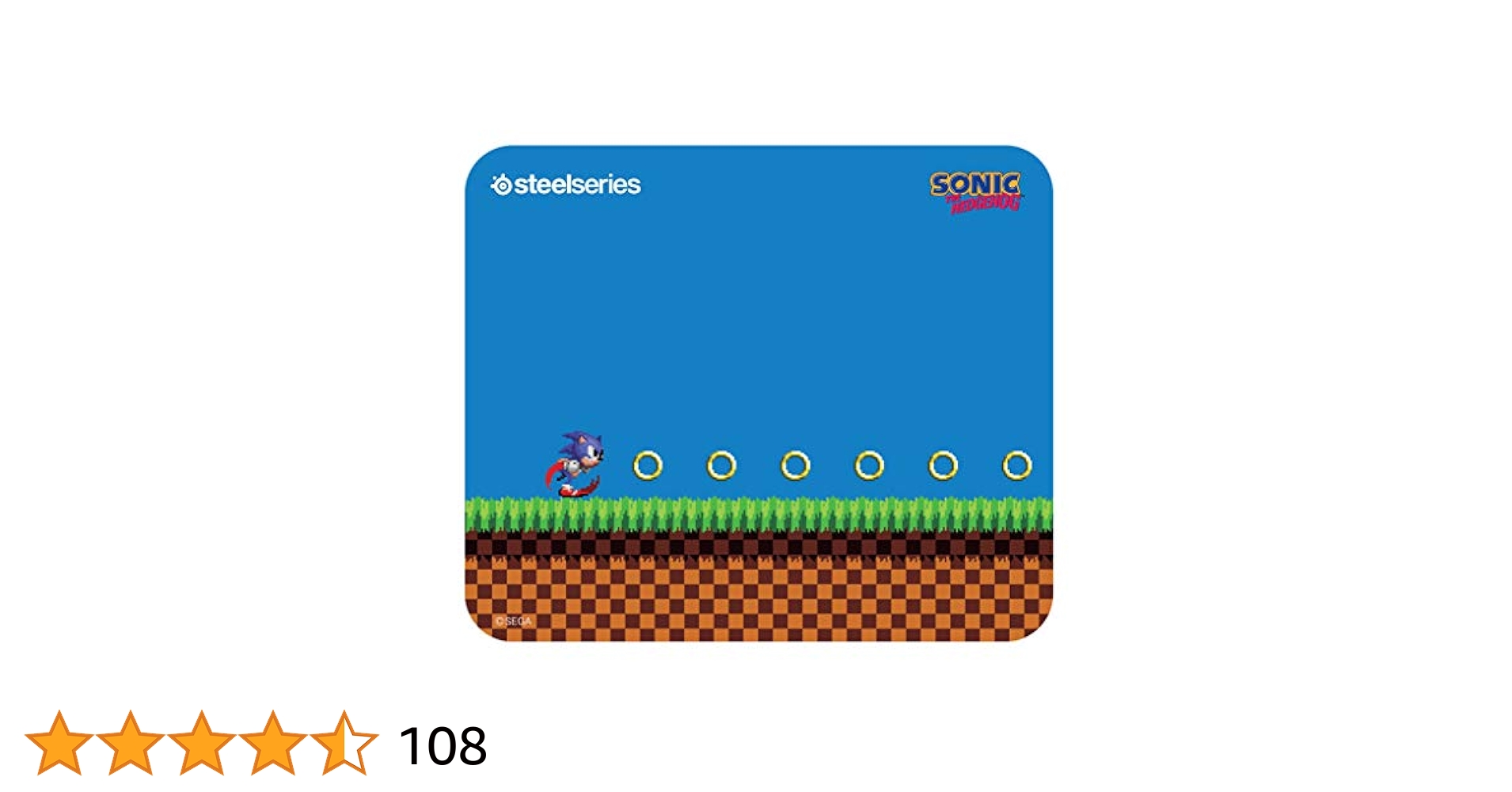 ソニック・ザ・ヘッジホッグ　マウスパッド SEGA | ソニックチャンネル | SteelSeriesゲーミングマウスパッド
