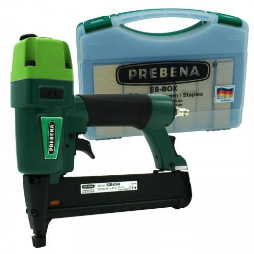 Prebena Starter Set Compressed Air Nailer 2XR ES40 with ES Box 6000 Staples KL-17