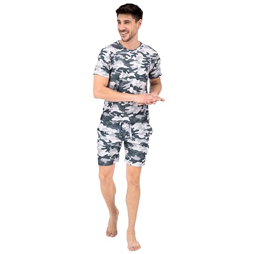 La Mejor Selección de Como Despintar Ropa , tabla con los diez mejores. 41 Pijama Hombre Manga Corta con Short | Suave Sensación de Algodón | Ropa de Dormir | No se Encoge ni Despinta | Regalos para Hombres | Reset Loungewear (MX/US, Alfa, X-Grande,...