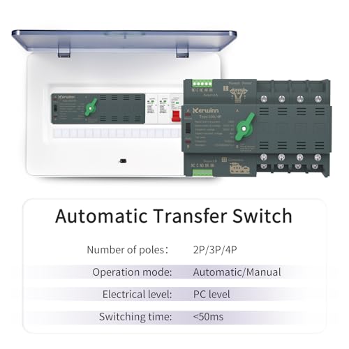 kerwinn mini interruptor de transferência automática ats interruptor de transferência manual de 100