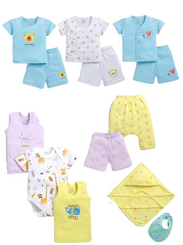 Image of Peek A Boo by Rupa Baby Boys' Gift Set, Perfect for Baby Shower Clothing Set, 100% Cotton, Ultra Soft, Breathable