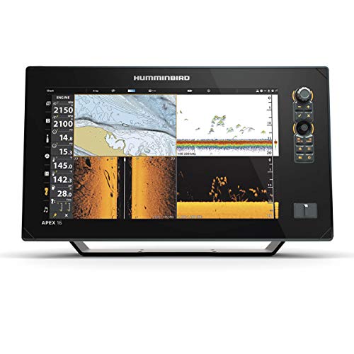 Image of Humminbird APEX 16 GPS Fish Finder, MEGA Side Imaging+ & HD Touchscreen (Control Head Only)
