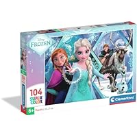 Clementoni Puzzle 104 pieces Disney Frozen, Puzzle for Kids 6+ Years, Made in Italy, 25045