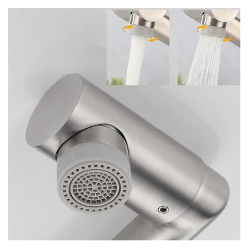 Mitigeur d'Évier de Cuisine Robinet de Salle de Bain Eau Chaude Froide Pivotant - 6