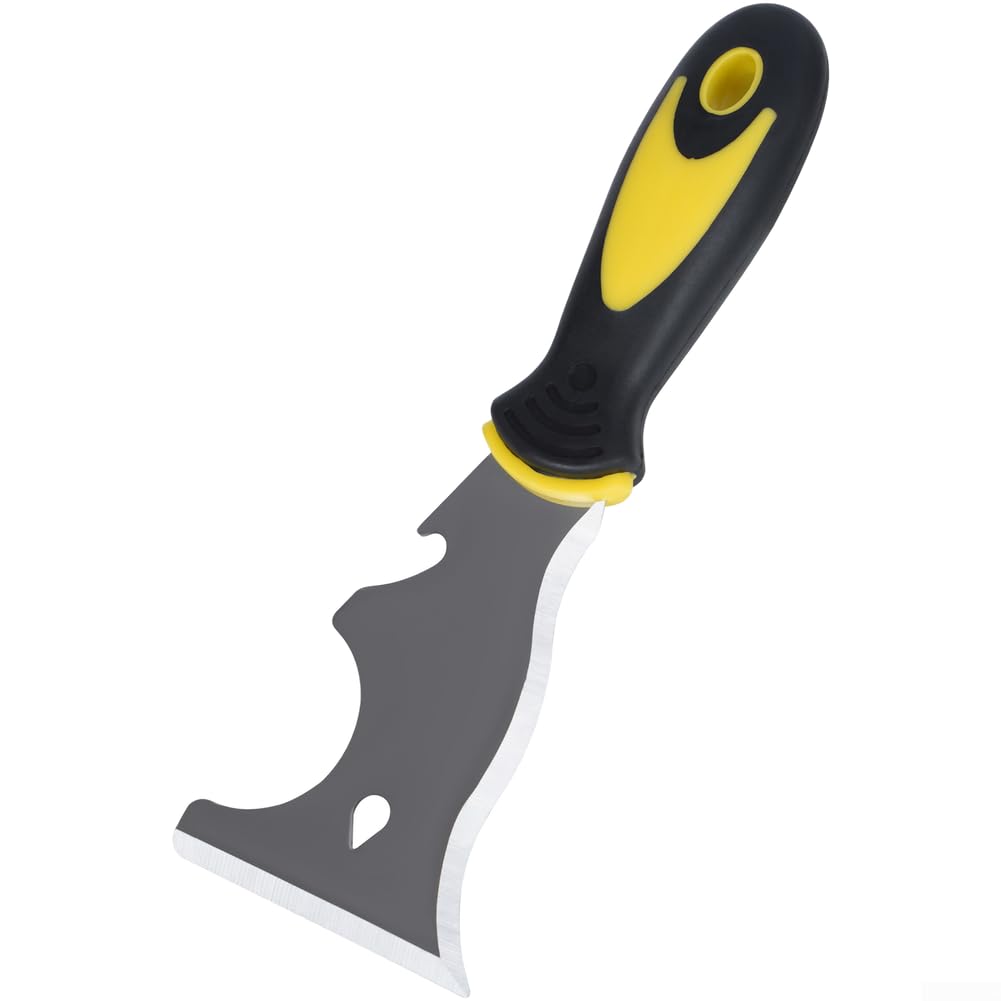 Espátula para acero Inoxidable 3 Pulgadas para herramienta Masilla Mango Antideslizante para Pared Suelo 21.5x7.5cm(13-in-1)