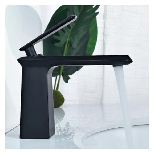 Mitigeur de lavabo court eau chaude et froide à commande fluide unique