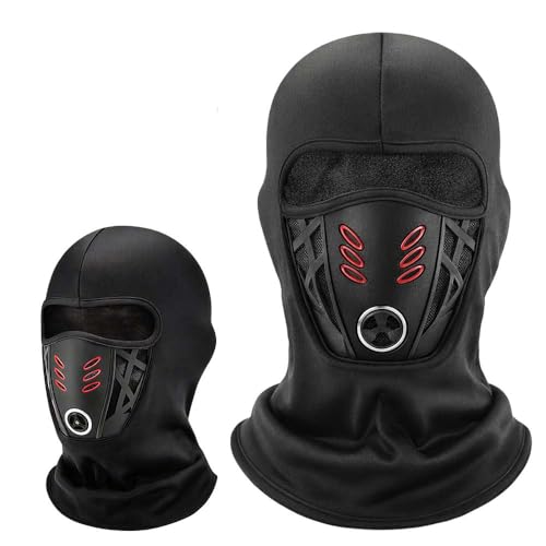 Balaclava Ski Face Mask Winter Windproof Warm Mask 3D Design Breathable Bandana, Winter Rider Face Mask, for Motorcycle (Mask)