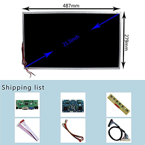 Image of VSDISPLAY 21.5 inch 1920x1080 LCD Screen with VGA DVI Audio LCD Board | M215HJJ-P02-2000 Screen DIY Kit