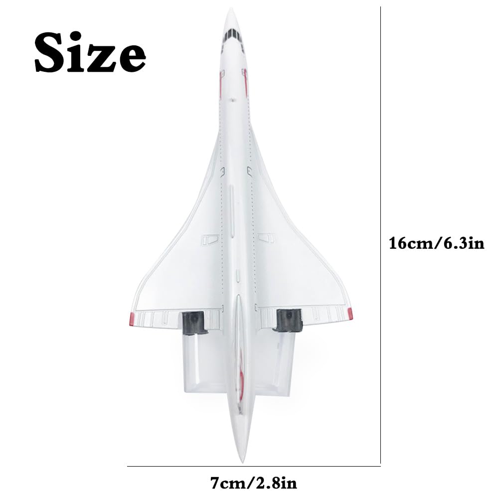 Avion Modèle Alliage Échelle 1/400 Diecast Modèle d'avion pour Air France Concorde Avion Modèle Miniature Collection Cadeau Cadeau de Noël