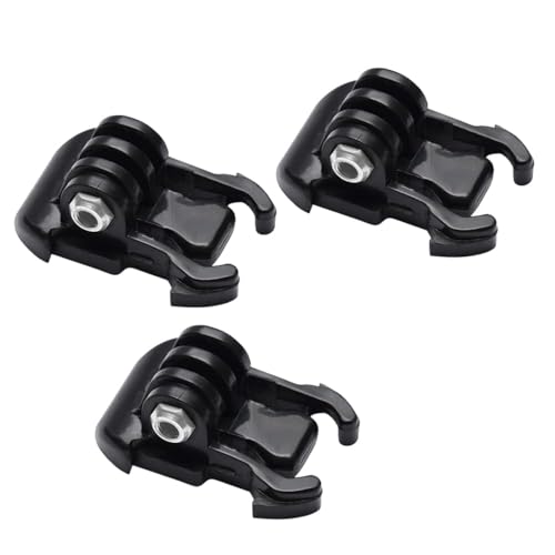 Image of Action Pro Quick Release Basic Mount with Screw, Compatible with GoPro 13 /12 /11 /10 /9 /8 /7 /6 /5 /4 /3+ /3, SJCAM, Yi, Insta360, Eken, Noise Play & Other Action Cameras (Pack of 3)