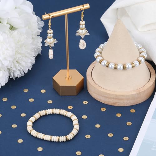 SUNNYCLUE 1 Box 400Pcs Real 18K Gold Plated Brass Beads 6mm Golden Heishi Disc Beads Bulk Flat Round Loose Spacer Bead Long-Lasting Metal Beads for Jewellery Making Beading Kits DIY Crafts Supplies - Image 4